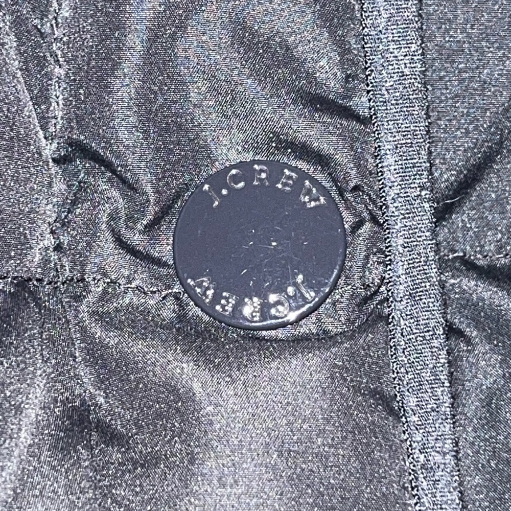 J Crew waterfowl feathers down jacket black puffer coat hooded size small - Picture 12 of 12